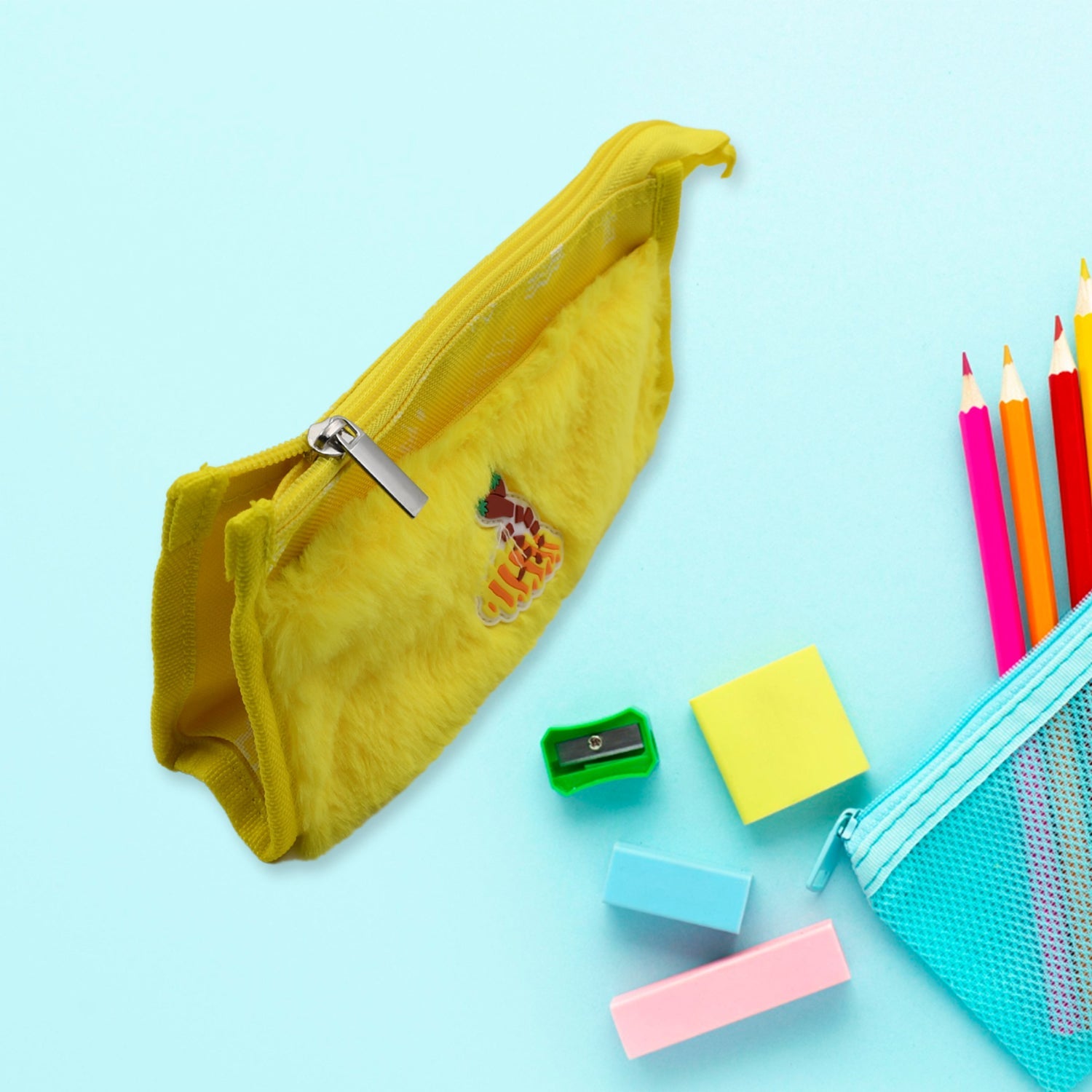 Smart Double Pocket Zipper Pouch – Multipurpose, Washable Stationery Organizer for School & Travel (2-Pocket) Smart Double Pocket Zipper Pouch – Multipurpose, Washable Stationery Organizer for School & Travel (2-Pocket)